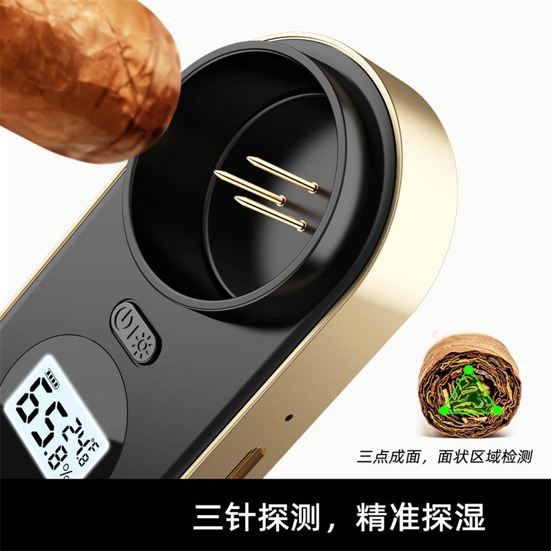 [Preferred] Cigar Humidity Meter Dual Mode Long Battery Life Accurate Multifunctional Humidity Tester CL-26DX X4B9