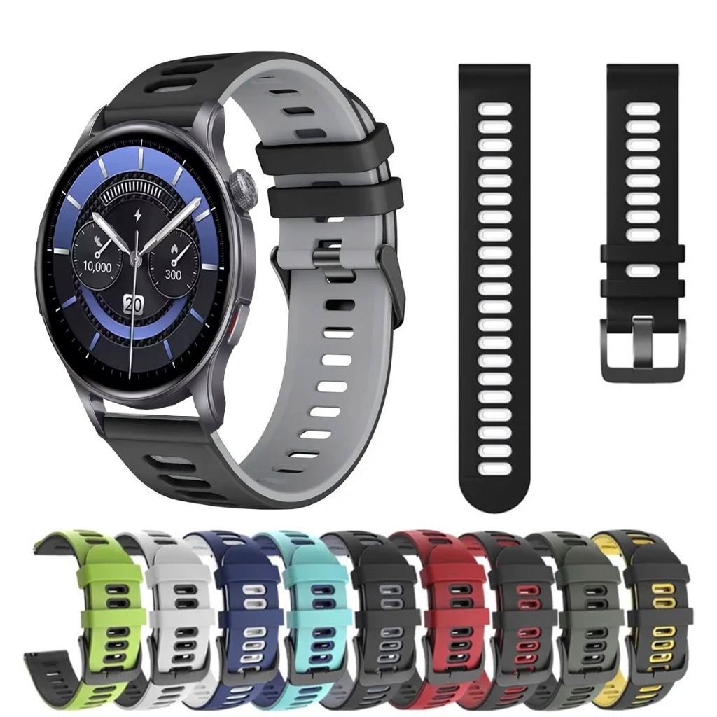 Pulseira 22mm de silicone SPORT para Smartwatch Zeblaze Btalk 3 GPS