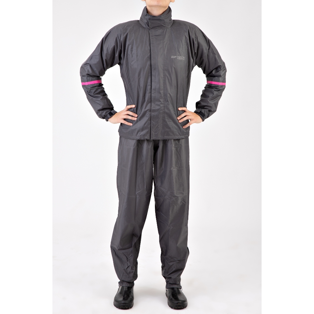 Capa Chuva Feminina Gp Tech Essence Premium Cinza-rosa