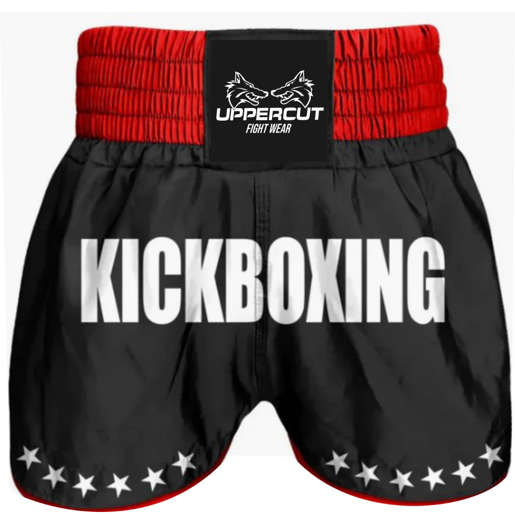 Calção Short Kickboxing  GP Stars -  Todo Preto