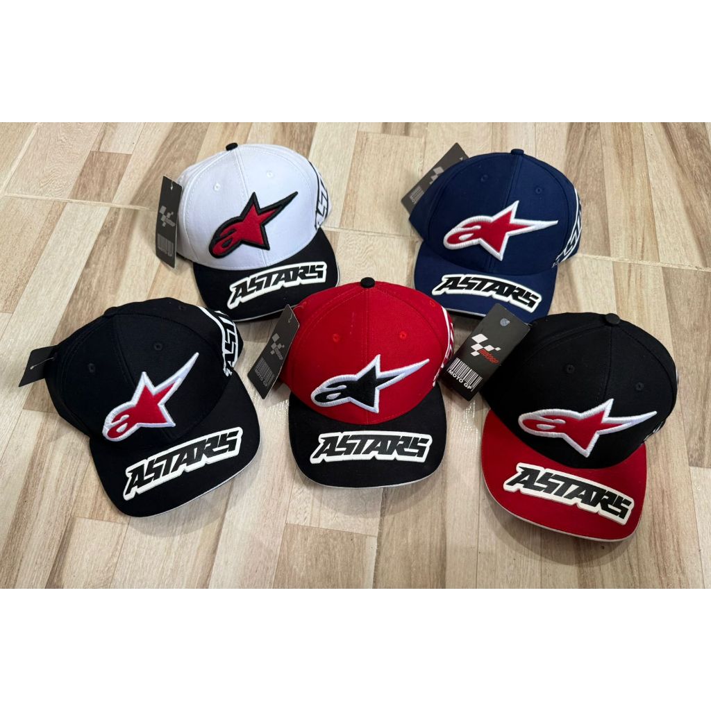 Boné chapéu moto GP Alpinestars aba c alto relevo e curva c regulagem Envio Imediato