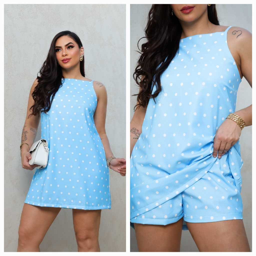 VESTIDO DUNA FEMININA MACAQUINHO REGATA ZIPER INVISIBLE ALÇA REGULAVEL MODA VERAO