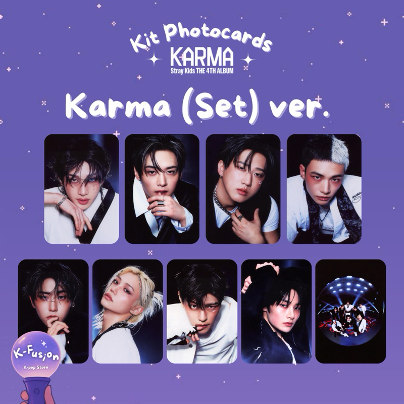 Kit 9 Photocards Stray Kids Karma: Karma (Set) Version
