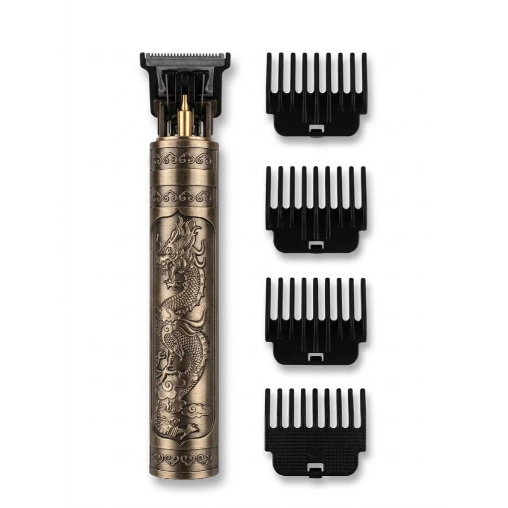 Máquina De Cortar Cabelo Metal Profissional Smart Lcd Barbeador Elétrico