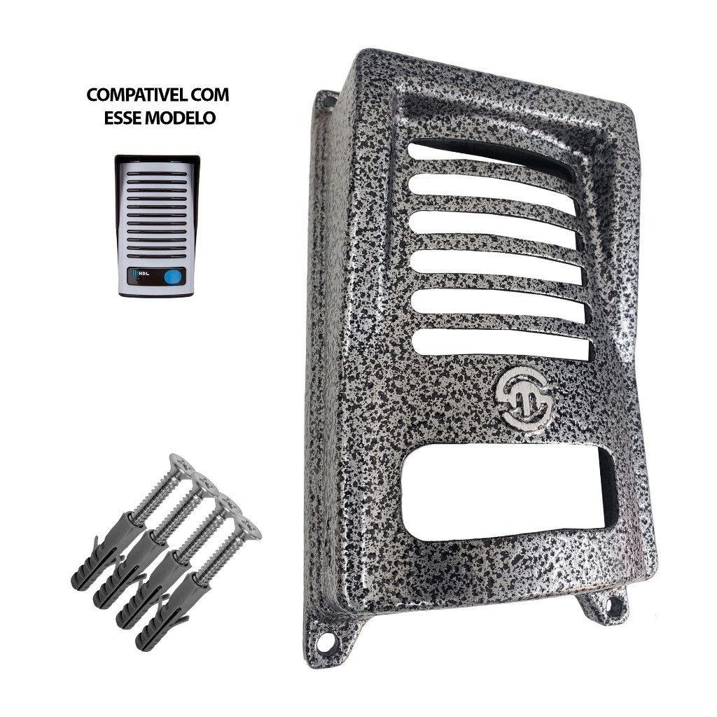 Capa De Proteção P/interfone Hdl F8 Class Cinza