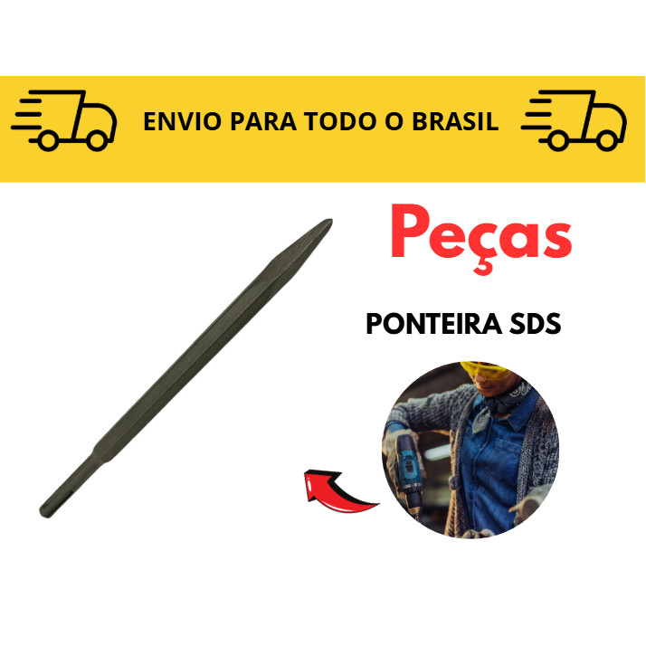 Ponteira SDS  Brocas encaixe / Broca Para Martelete / Rompedor / Impacto
