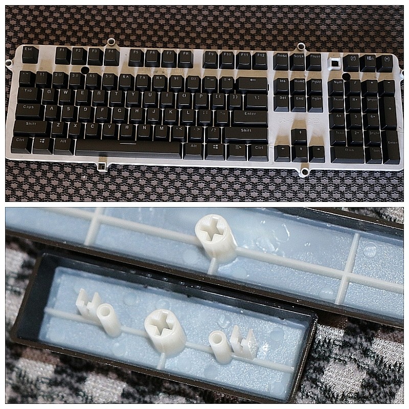 Novo rapunk keycap 87/104 luz única translúcido teclado mecânico rapunk V500 keycap V700S/V500PRO