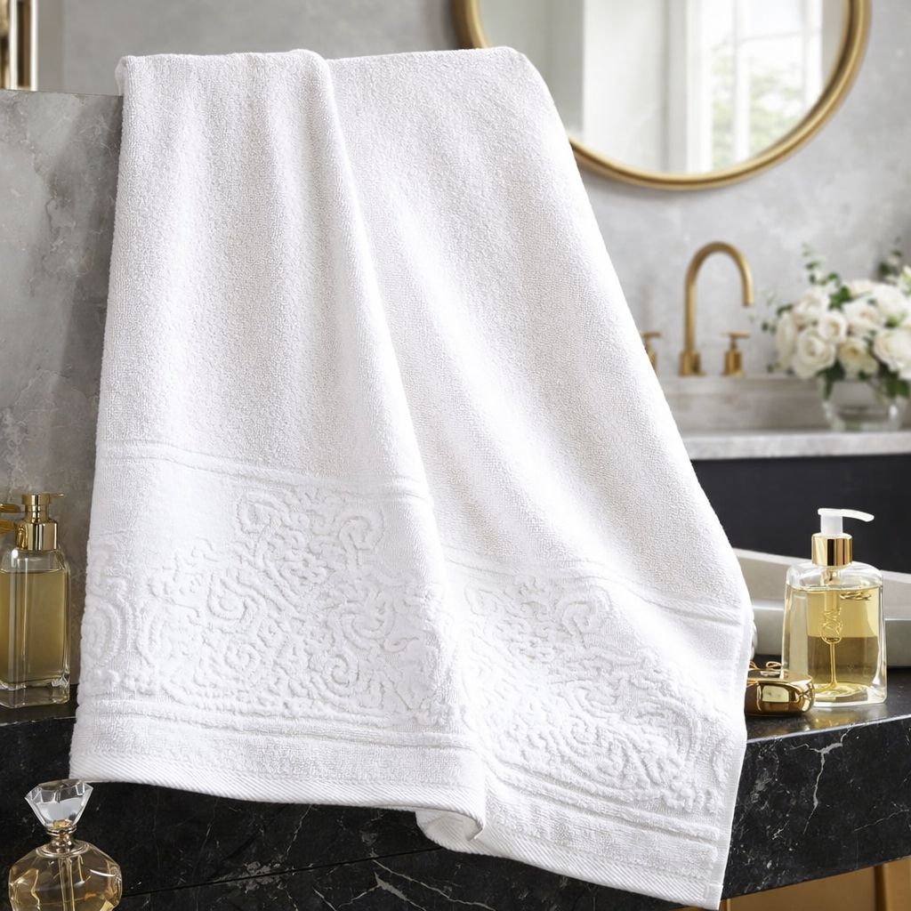 Toalha de Banho Branca 90x150cm Confort Banhão 600g Dohler
