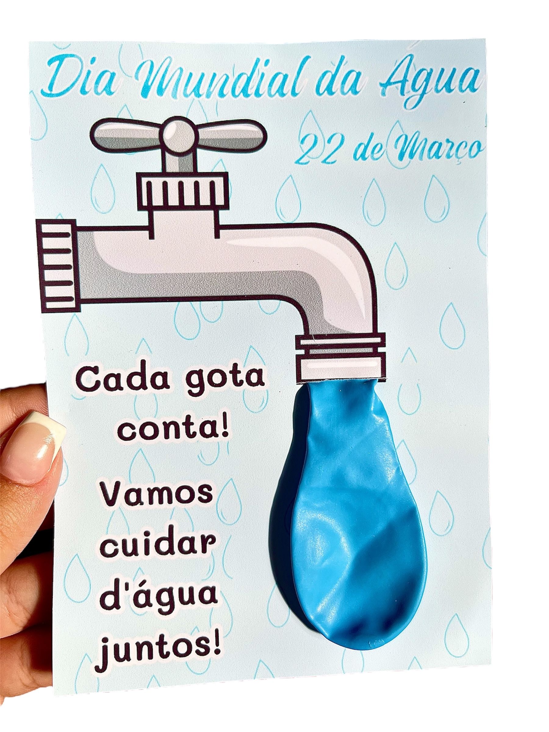 Lembrancinha Cartão Dia da água