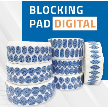 Kit 2 Rolos Blocking Pad Digital 24mm | 1000 Peças | Adesivo de Montagem para Óculos