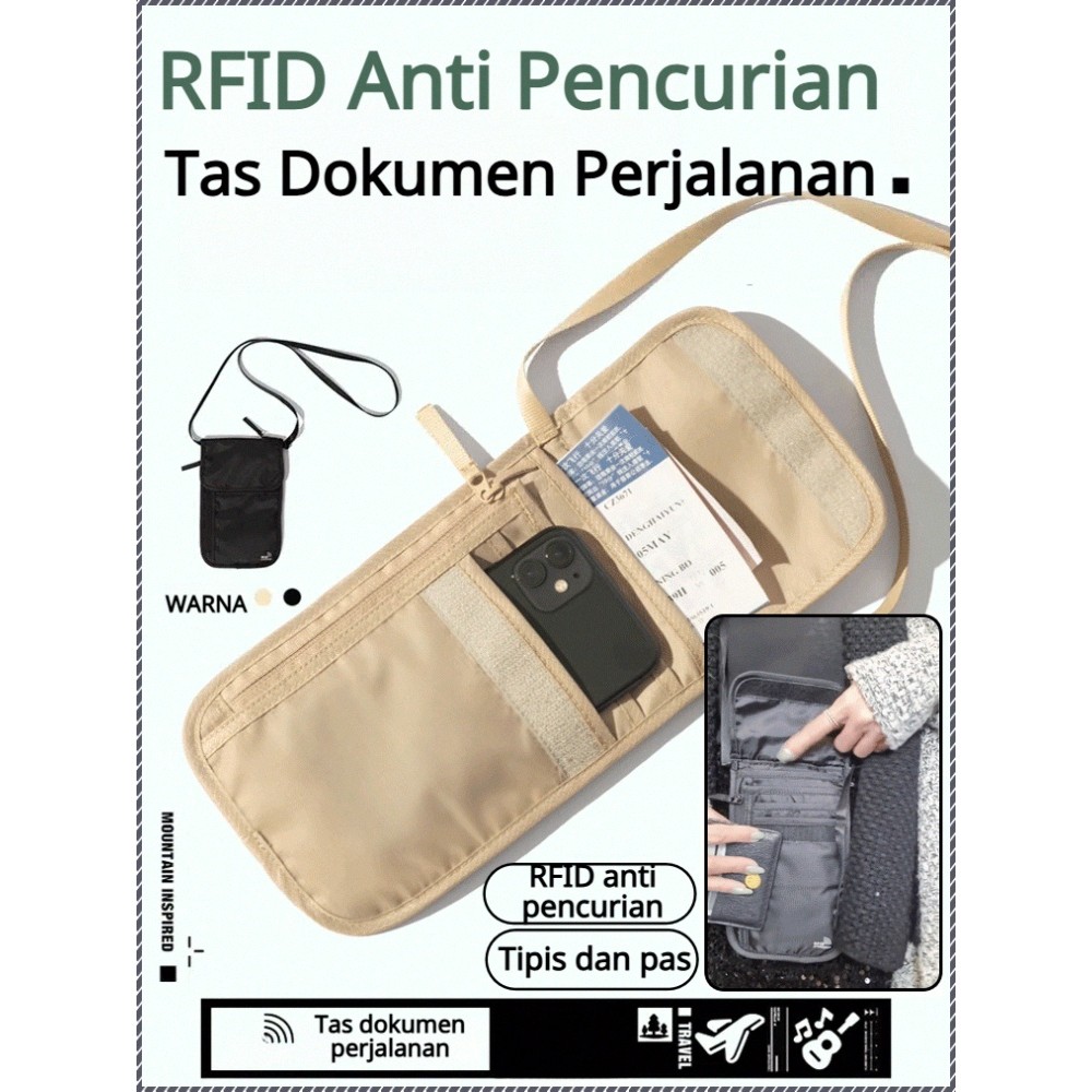 【Antifurto Com RFID Blocking】Carteira de Viagem Multifuncional Organizador de Viagem/Porta