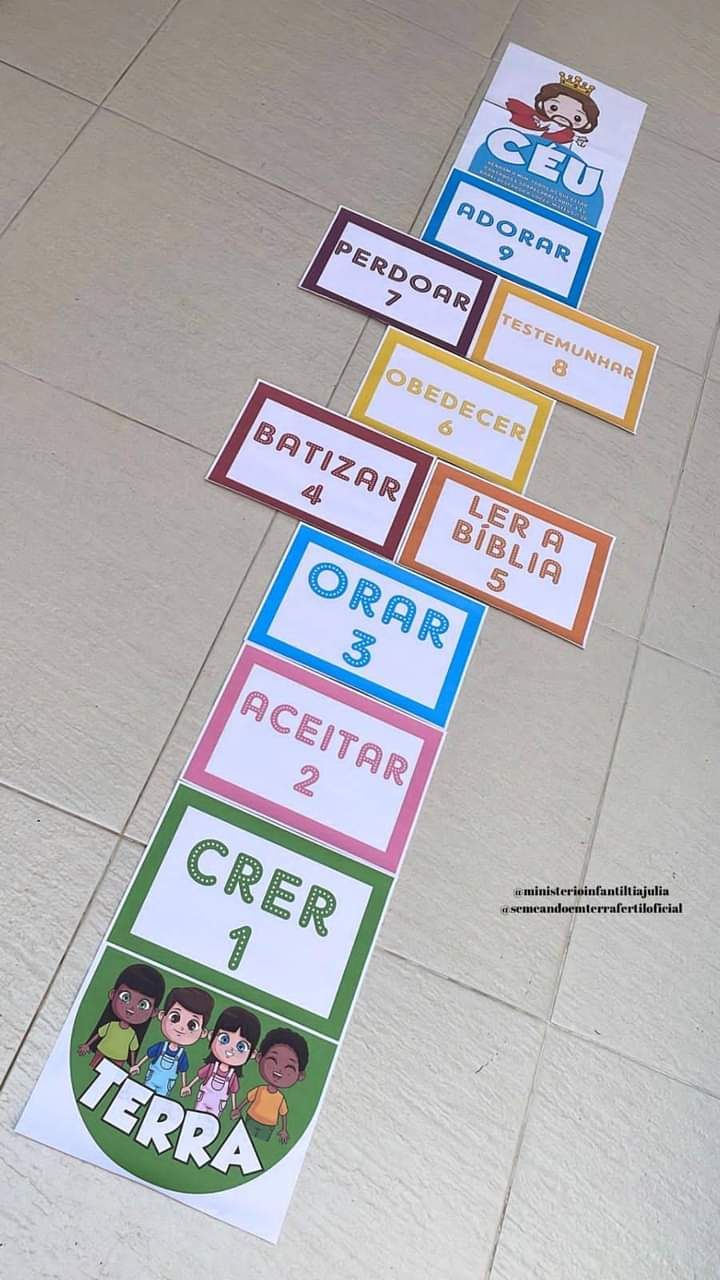 O CÉU É O MEU LUGAR ???? AMARELINHA 9 PASSOS PARA O CÉU