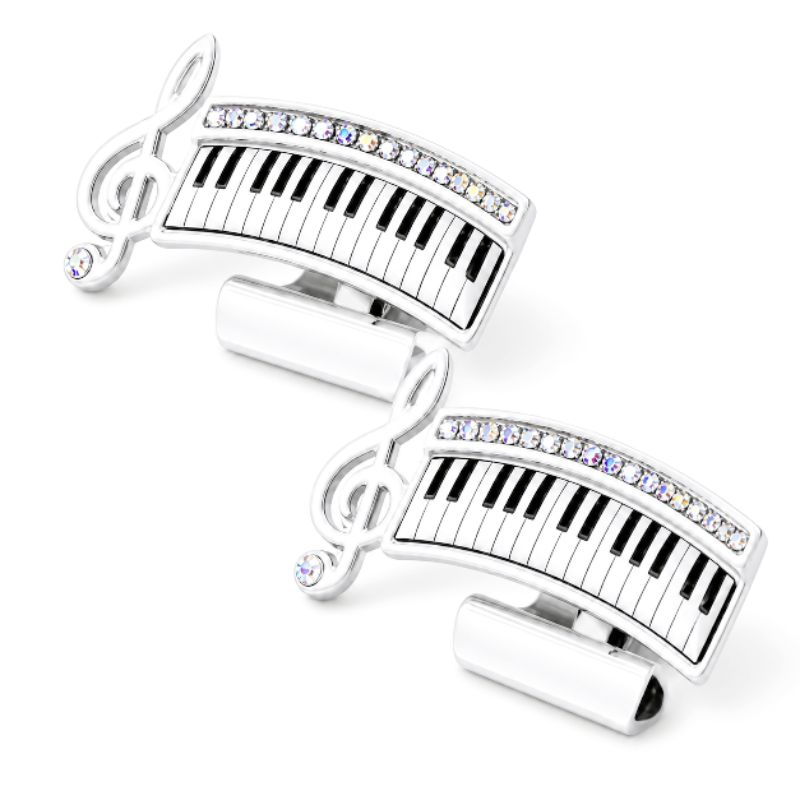 Prendedores de partituras de luxo piano tonalidade branco gelo o par.