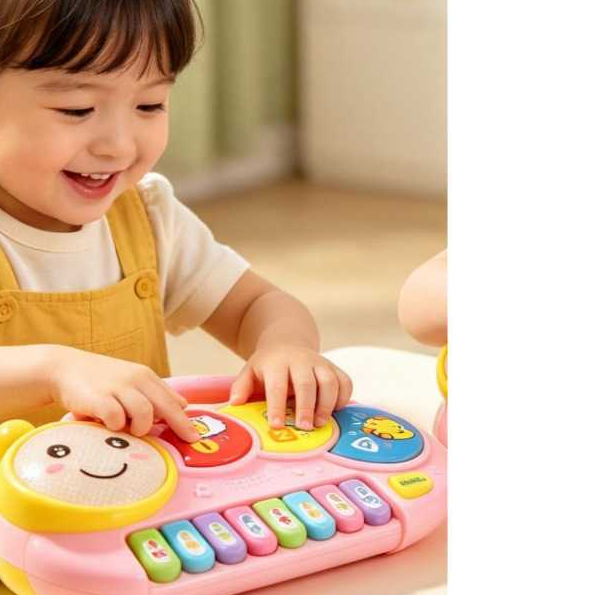 Brinquedo Teclado Pianinho Musical para Bebês Piano Infantil com Som e Luzes