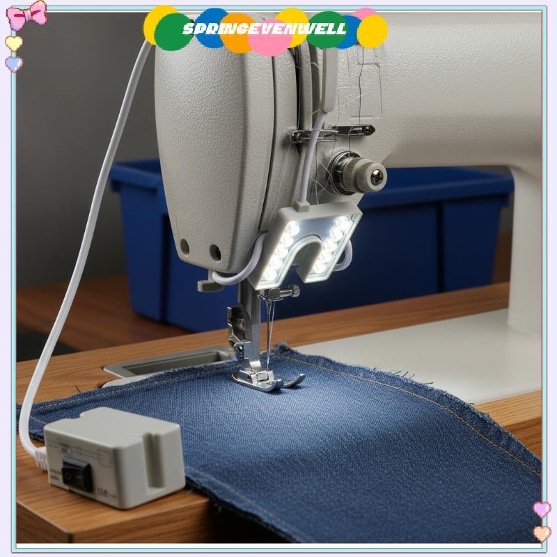[springevenwell] Proteção Para Os Olhos LED Lâmpada De Costura Sem Estroboscópio Goosene Flexível Máquina Quilting Work