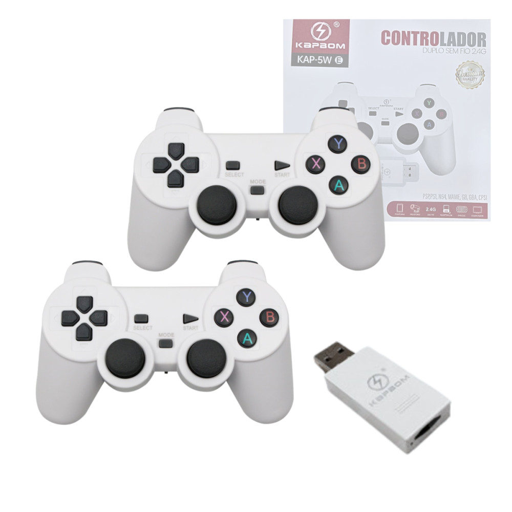 GAME STICK Retrô 2.4G Wireless Mini Game 25.000 Jogos 02 Controles Sem Fio