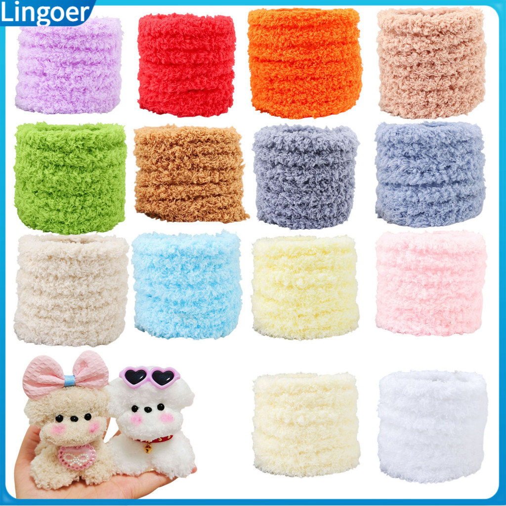 2 Pcs Coral Fleece Pipe Cleaners Soft Plush Chenille Stems for Diy Crafts Flower Art Projects Flexible Twist Sticks for