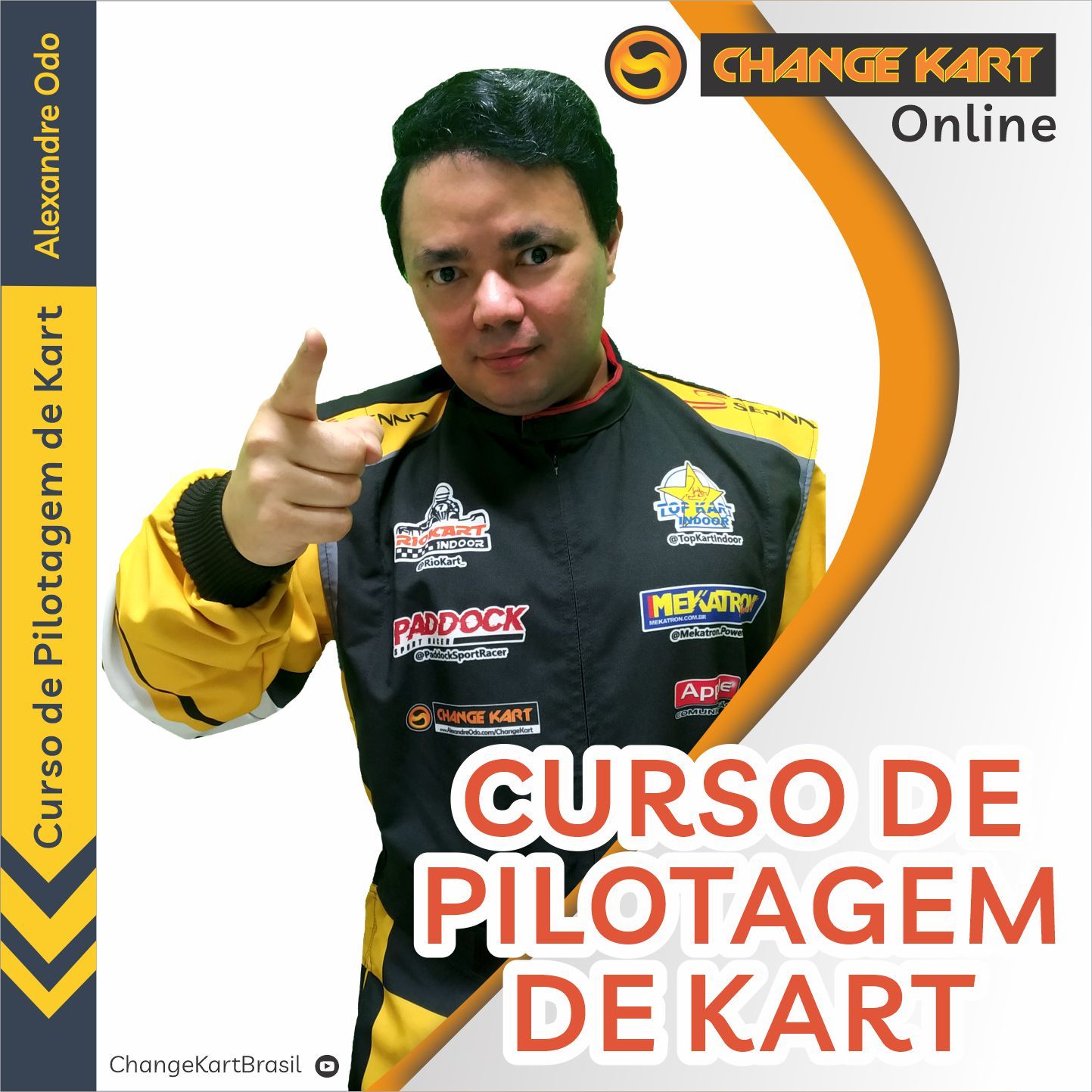 Change Kart Online - Curso completo de Pilotagem de Kart com Alexandre Odo