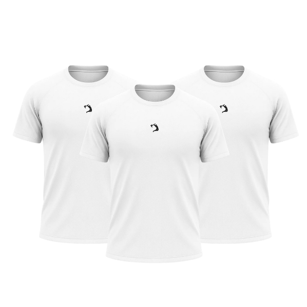 KIT 3  CamisetaS Dry Fit Movement - Symbol - Branca