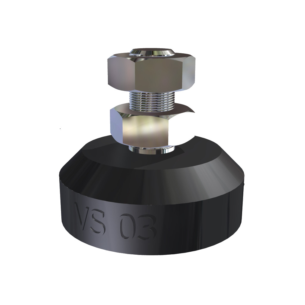 VIBRASTOP PE DE BORRACHA VS 03 - 1/4 (D.40 X 39MM) 40kg