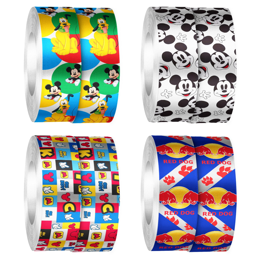 Fita de Cetim Personagens 39mm x 10 metros