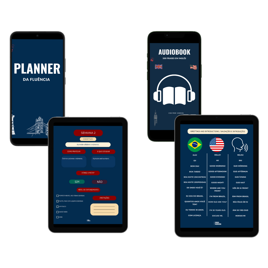 Biblioteca digital do autodidata em inglês com Prof. Merson