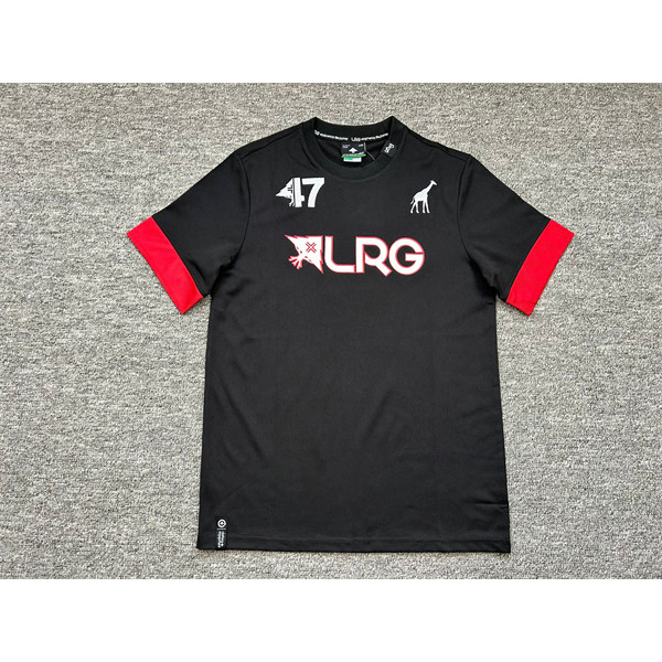 Yuanmei Trendy High Street LRG masculino em torno do pescoço de secagem rápida respirável solto esportes camiseta de man