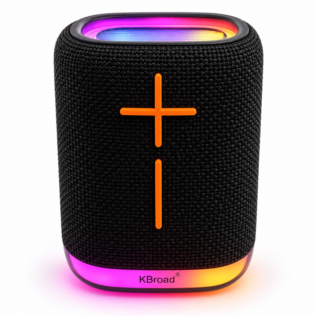Caixinha De Som Bluetooth Portátil 5W RGB Speaker MP3 FM KTS-1828