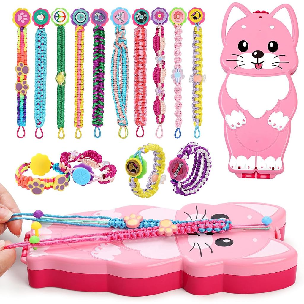 morwant Easter Gifts for Kids Ages 8-12, Bracelet Making Kit for Girls, Spring Break Activity Friendship Bracelet Maker,