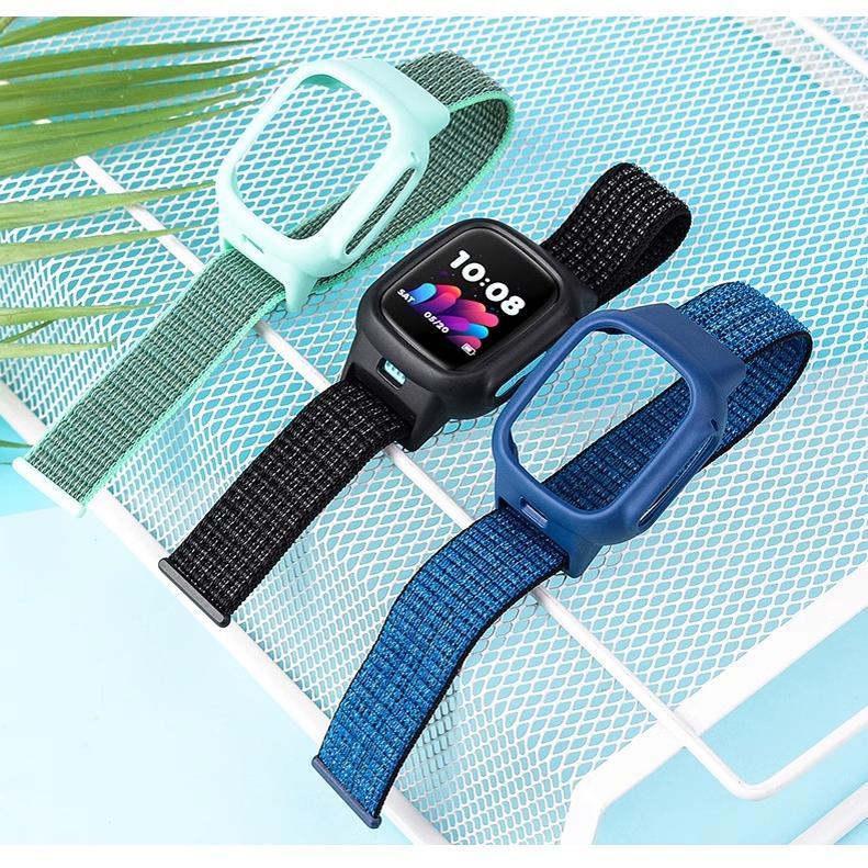 Adequado para Little Genius Phone Watch Strap D3/Q1S/Q2 Smart Children's Watch All-Inclusive Sports Nylon Z1S/Z1Y/Q1 Cap
