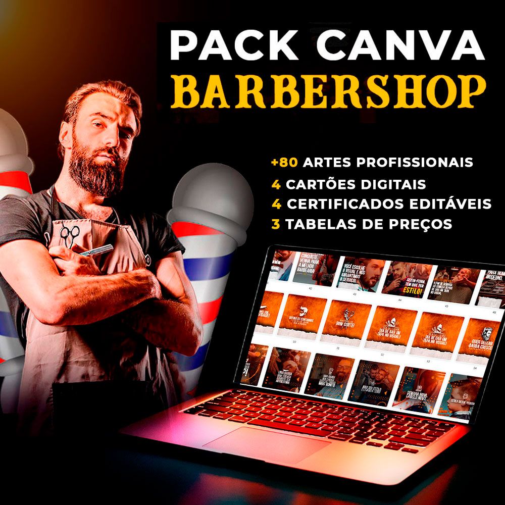 PACK CANVA BARBERSHOP