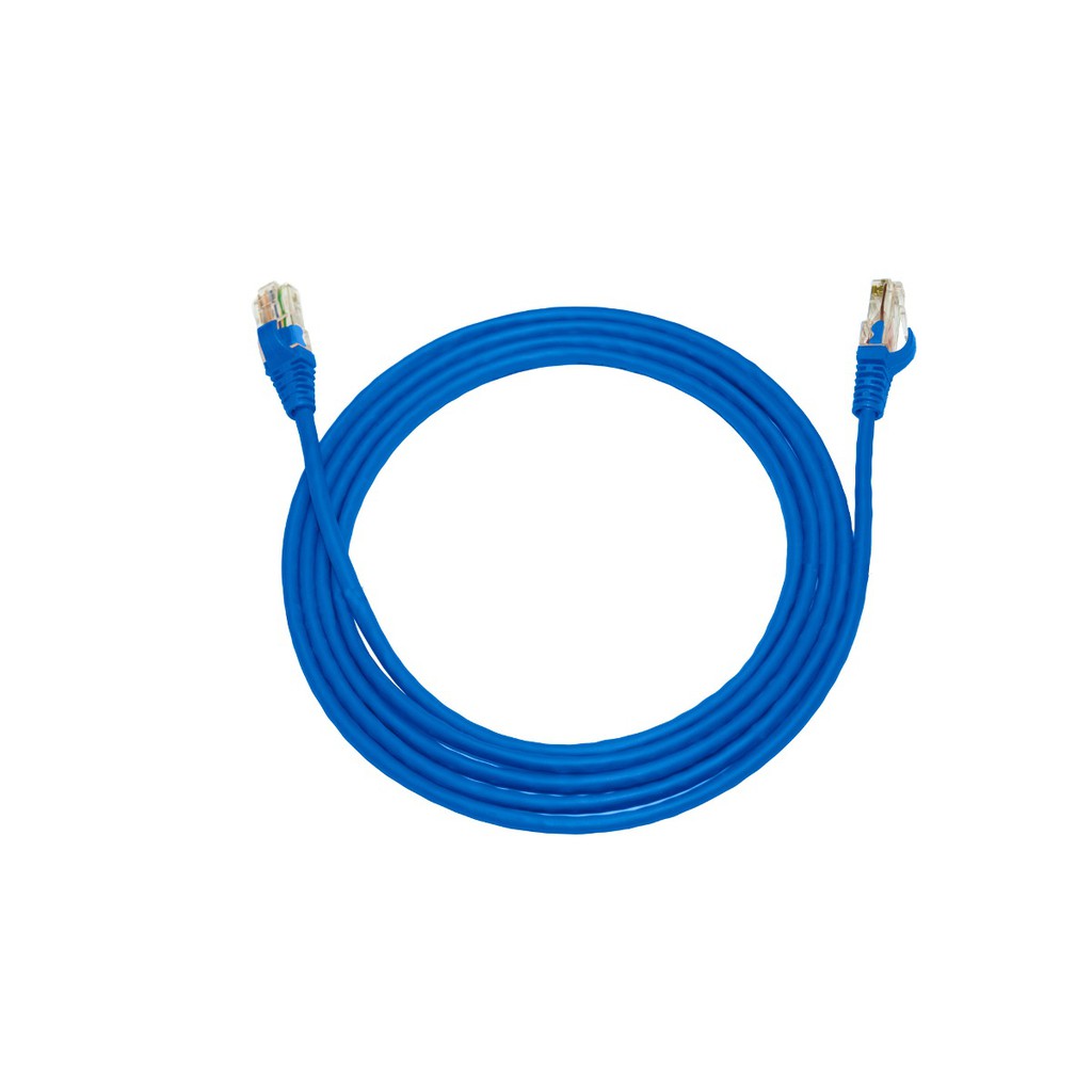 Cabo Para Internet Cat5e Rj45 - 8 Metros Azul Com Capa
