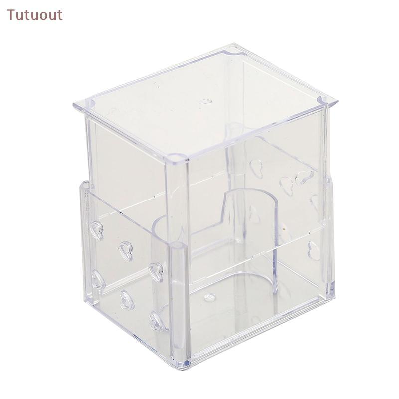 TUTU Suporte De Armazenamento Quadrado De Plástico Transparente Smart Electronic Watch Display Caixa Protetora Para Pres