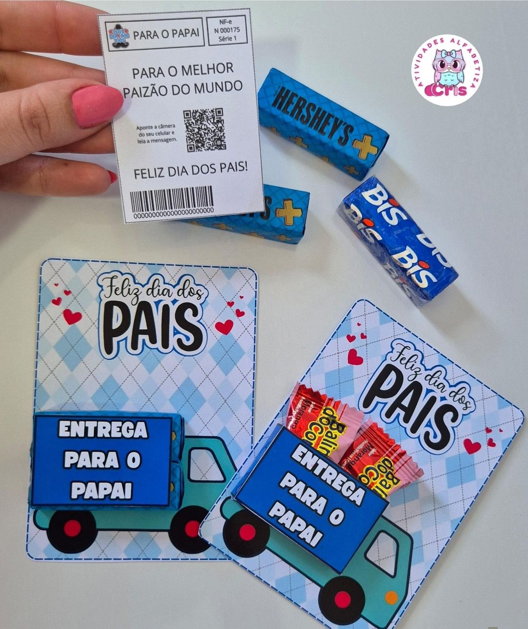 Cartão entrega para o papai
