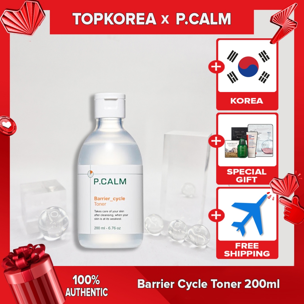 ★ P.CALM Toner Para Ciclo De Barreira 200ml/TOPKOREA/Envio Da Coreia /