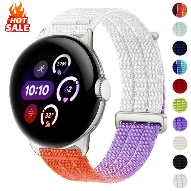 Pulseira De Náilon Para Google Pixel Watch 5 4 3 45mm 41mm Esportiva 3 2 41/45mm Acessórios De Banda