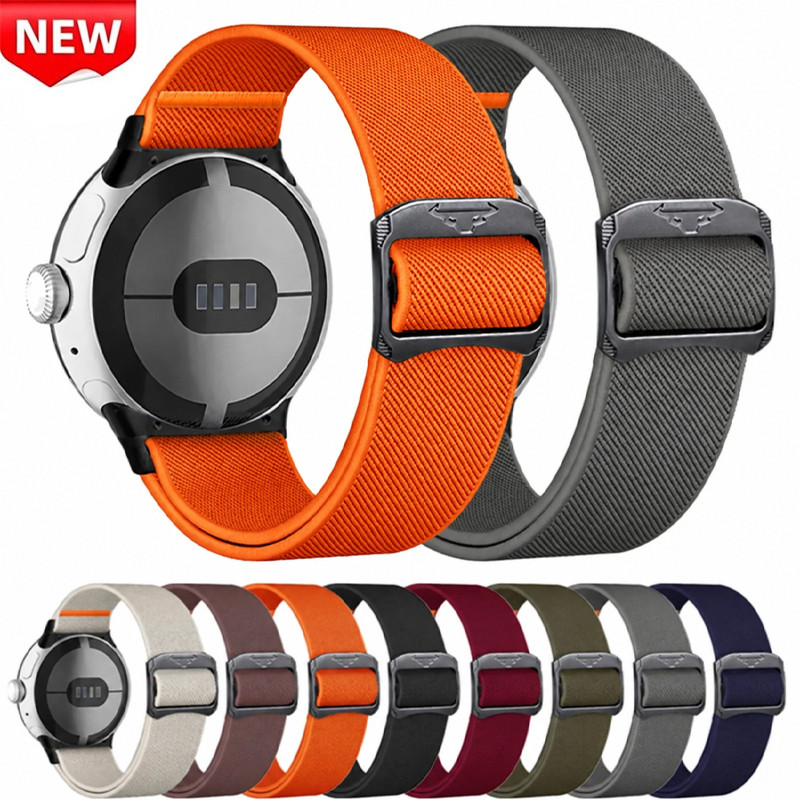 Pulseira De Nylon Para Google Pixel Watch 5 4 3 45mm 41mm Esportiva 3 2 1 41/45mm Substituição