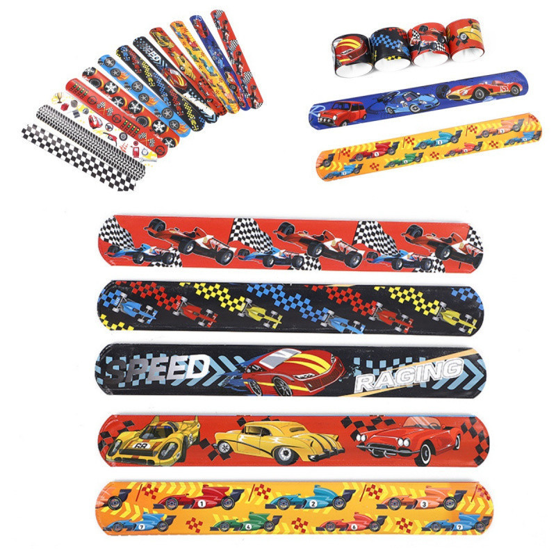 Pulseira De Pressão De Corrida De 12 Peças Para Crianças , Decoração De Carro , Produto Transfronteiriço popular , Festa