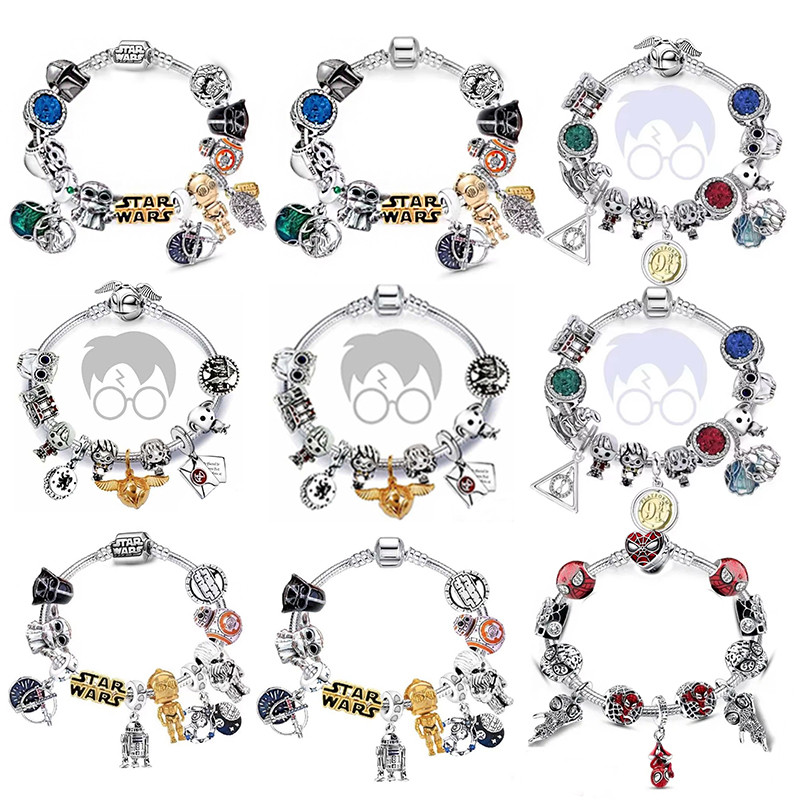 Pulseira de desenho animado Harry Small Wings. Filme personagem de desenho animado europeu americano Popular pulseira de
