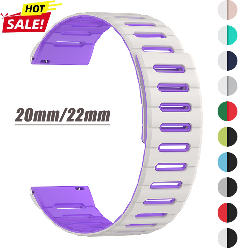 Pulseira De Relógio De Laço Magnético De 20mm 22mm Para COROS APEX 2 Pro/PACE 2 4 42mm Silicone Macio Samsung Gear S3