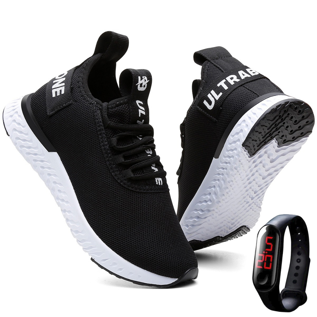 Tênis Feminino Caminhada Leve Academia Ultrabone + Relógio