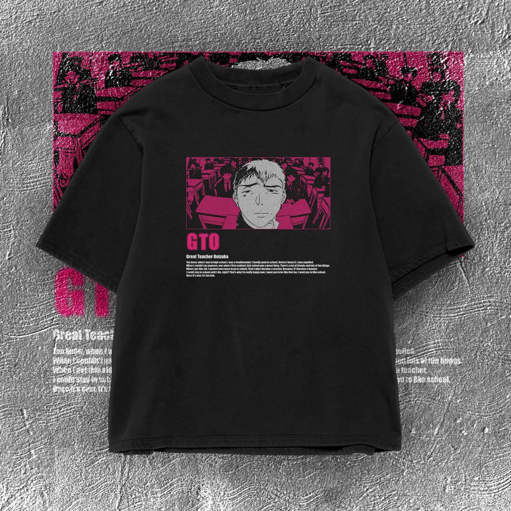 Camiseta Masculina Feminina Estampa GTO Great Teacher Onizuka Anime T-shirt Unissex Streetwear Envio Imediato
