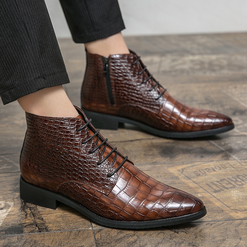 Novo Ankel Boots Chelsea Men Couro De Vaca De Alta Qualidade Confortável Homem Casual Business Zip Shoes