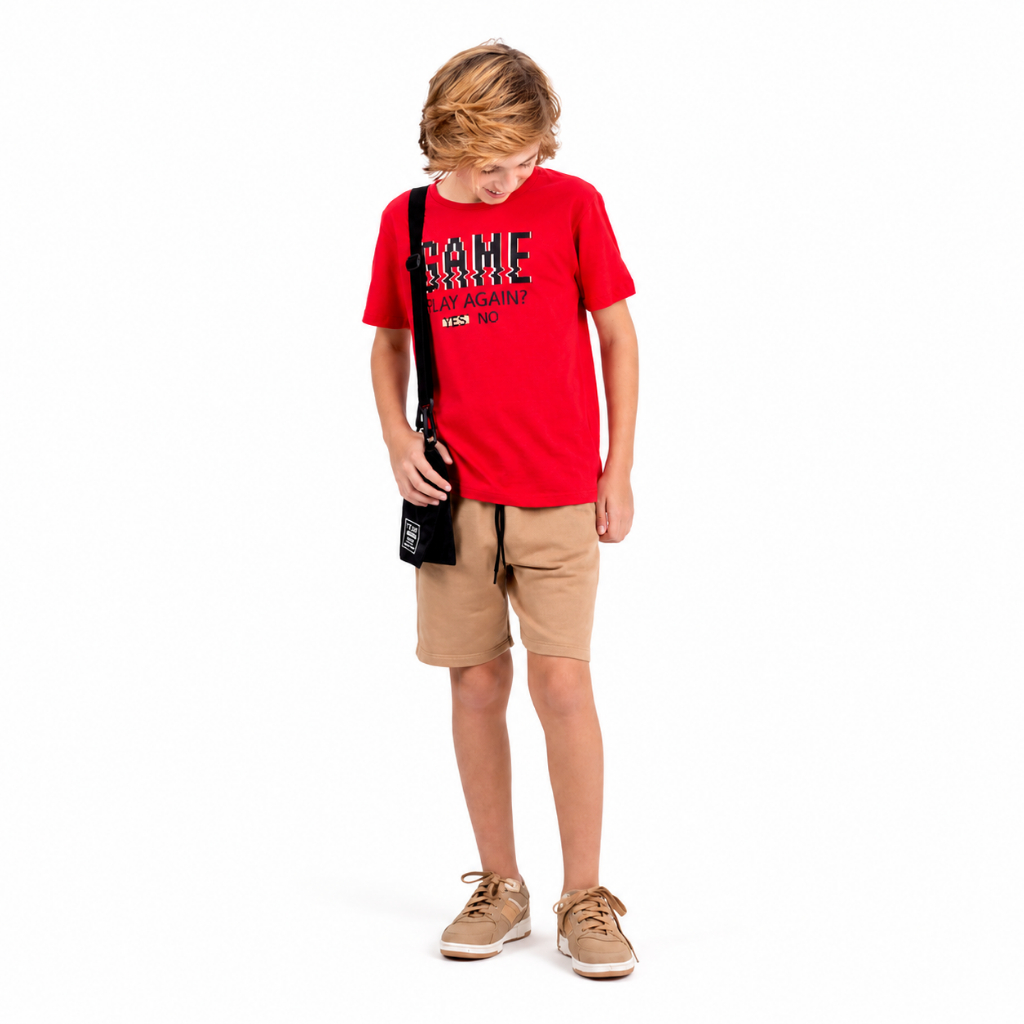 Conjunto Infantil Play Again Vermelho