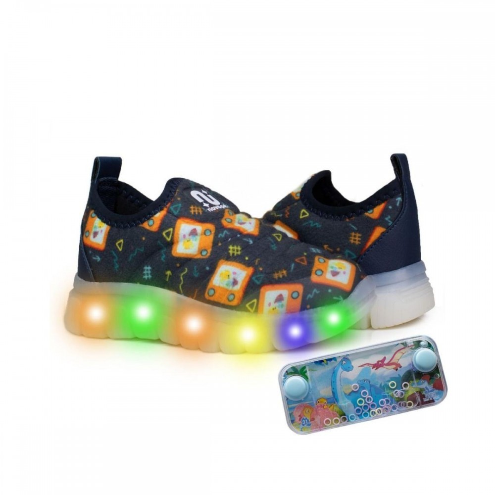 Tenis Novopé 99001304 4661 Acqua Play Led Infantil