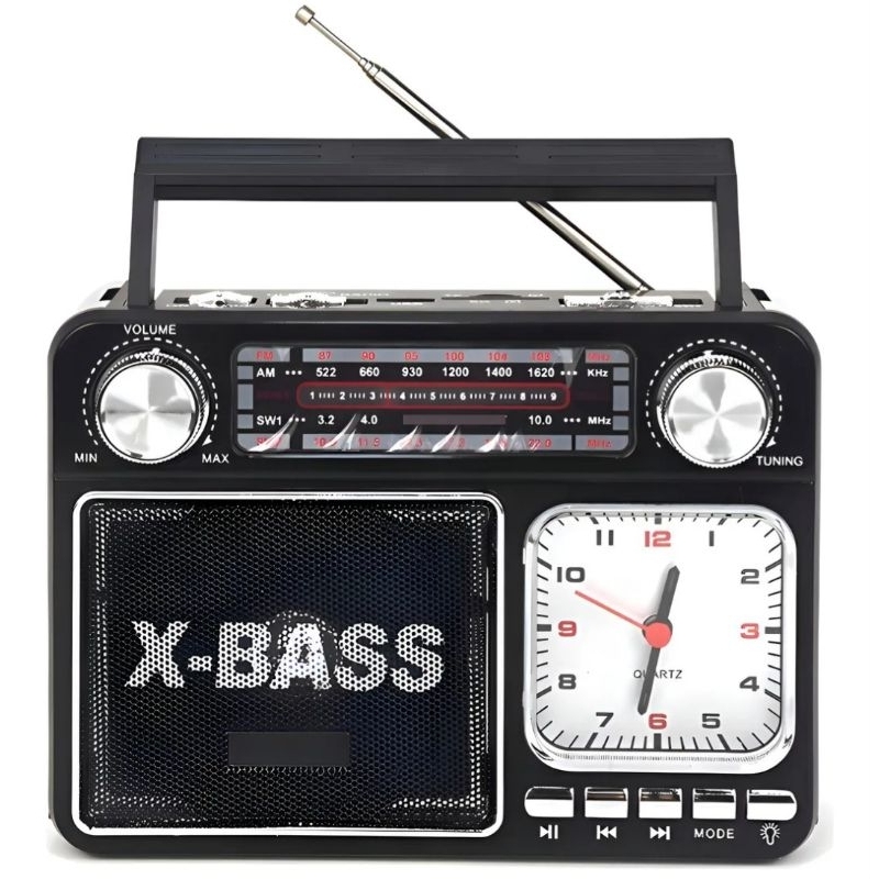 radio retro completo vintage idoso 50w com bluetooth rádio pendreve relógio lanterna o mais completo da pra pilha bivolt