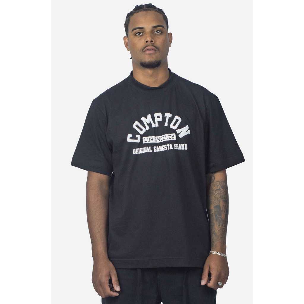 Camiseta Compton Oversized Original Gangsta Brand Preta