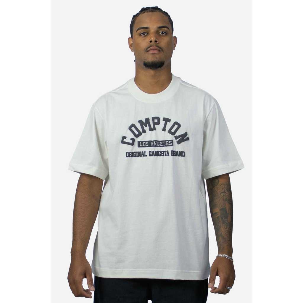 Camiseta Compton Oversized Original Gangsta Brand Off White