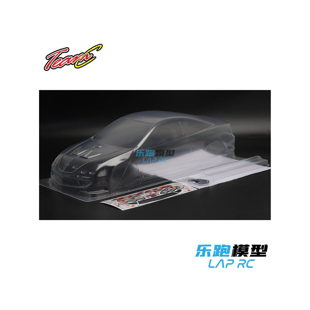 EQUIPE C HONDA DC5 1/10 Flat Running Transparente PC Car Shell 190mm TC093