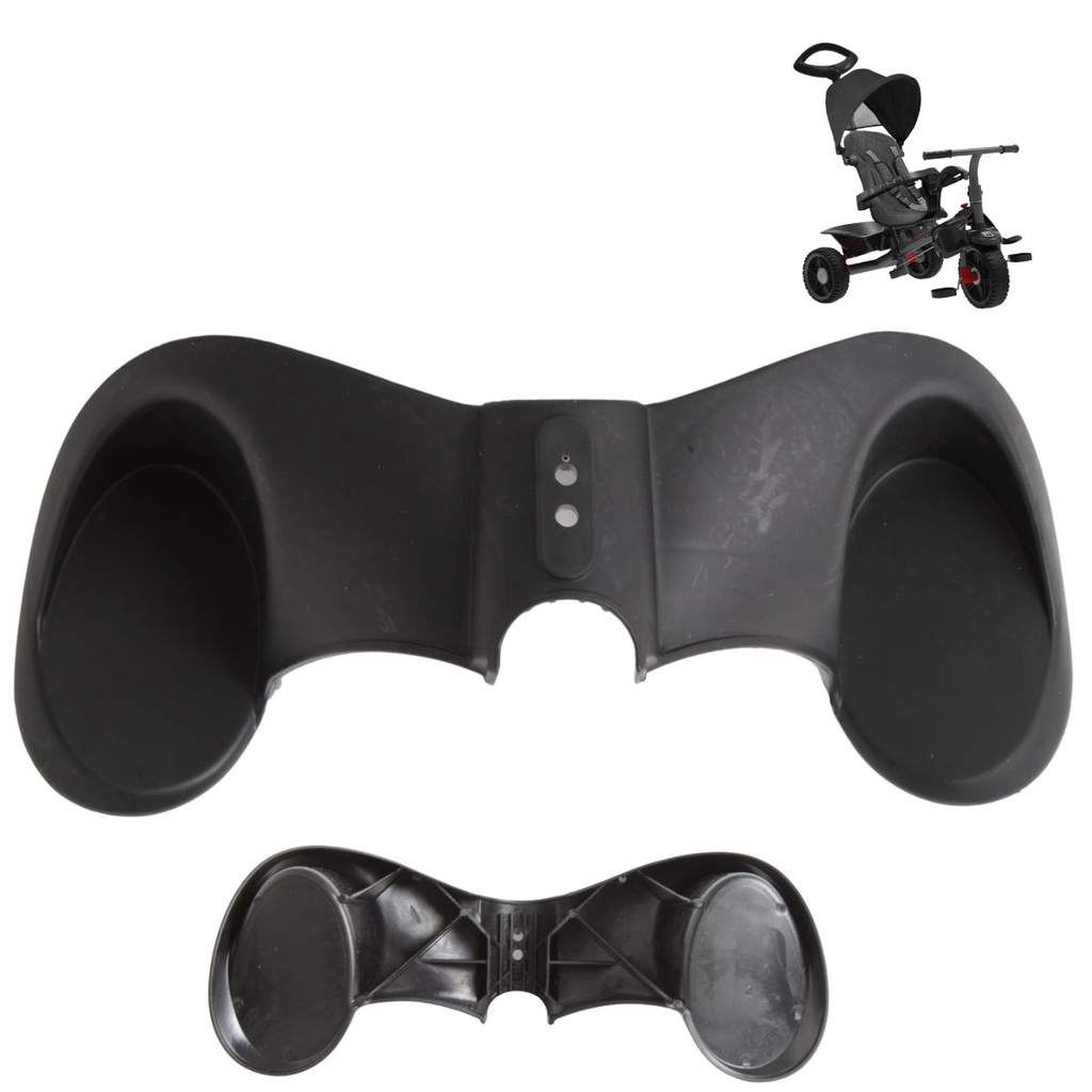 APOIO DE PE POPULAR INJ PARA TRICICLO SMART COMFORT 1312 - PRETO BANDEIRANTE